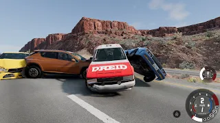 BeamNG Drive - Car Crashes - Crayz Drivers #54