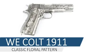 Страйкбольный пневматический пистолет WE COLT 1911 CLASSIC FLORAL PATTERN