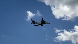 Airbus A380 over Mobberley