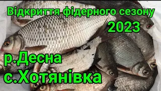 р. Десна, Хотянівка. Відкриття сезону 2023  Фідерна рибалка