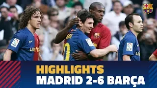 REAL MADRID 2-6 BARÇA | Match highlights 2008/09