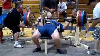 Brady Stewart 325.5K / 717lbs Bench Press Attempt @ 2012 IL State Championships