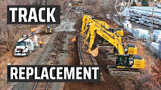 Railroad Track Replacement - Installing A Mainline Switch-