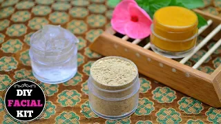 Homemade Facial Kit (Dry & Oily Skin) For INSTANT Glowing Skin !!!