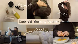 5 AM MORNING ROUTINE | Mother of 3 + our successful rhythms (with a dose of realness)