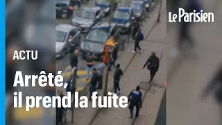 Interpellé, il pousse un policier et s'échappe du véhicule de police