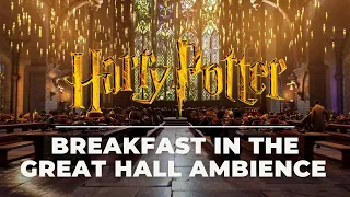 rainy breakfast in the great hall | harry potter ambience