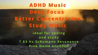 Focus Music for Better Concentration, Study, Coding, Body Recoding, 7.83 Hz Binaural ADHD Relief