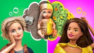 Заможна матуся vs Бідна матуся / 10 ідей щодо ляльок Барбі