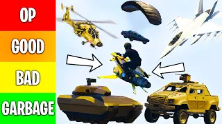 GTA 5 Online - PvP Vehicles Tier List (2022)