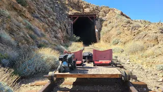 Railcart ride up to the Goat Canyon Trestle