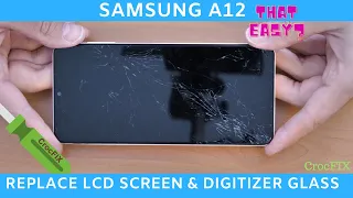 Samsung A12 A125 LCD Repair & Replacement tutorial by CrocFIX