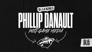 Forward Phillip Danault | 04.15.25 LA Kings Fall to Minnesota Wild | Media