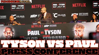 Mike Tyson vs Jake Paul Press Conference and Face Off