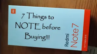 Redmi NOTE 7 Review - 7 Things to NOTE before Buying!!! #PocophoneF1Lite