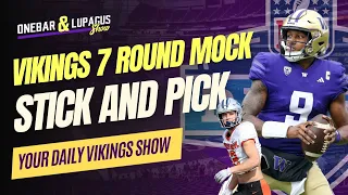 BRAND NEW Vikings Stick and Pick 7 Round NFL Mock Draft