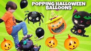 We Popped Our Halloween Balloons With Freddy Kruger Chopsticks #balloon #popping #halloween