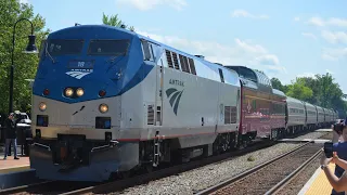(Ashland Train Day 2023!) Two Amtrak trains with Private Railcars and more