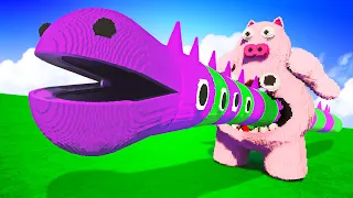 Huge PATCHED WILLY Destroys Chef Pigster and Other Monsters!