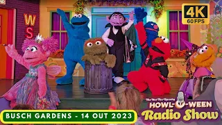 Sesame Street - The Not-Too-Spooky Howl-O-Ween Radio Show 4k - Busch Gardens - 14 OCT 2023