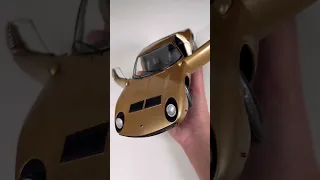 Golden Lamborghini Miura P400 Diecast Model Car