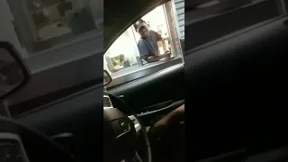 Mcdonalds worker sings through the window!!!!