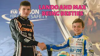 Max Verstappen and Lando Norris being BESTIES for six minutes straight