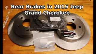 Replacing the rear brakes in a 2015 Jeep Grand Cherokee (WK/WK2)