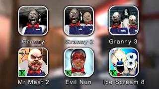 Ice Scream 8 All Latest Mod - Granny Vs The Twins Vs Mr Meat Vs Granny 2 Vs Ice Scream 8 VsGranny 3