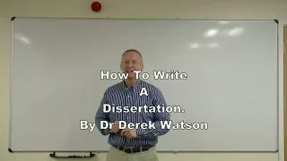 How To Write A Dissertation at Undergraduate or Master's Level