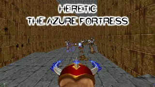 Old Games - Heretic / E3M4 - The Azure Fortress / Gameplay