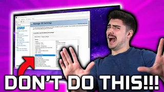 This Setting is Ruining Your PC - Gsync/Freesync & FPS Caps