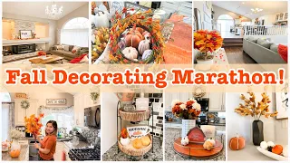 COZY FALL DECORATING MARATHON // FALL CLEAN AND DECORATE WITH ME // FALL DECOR 2023 // FALL