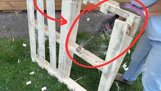The GENIUS new pallet wood project everyone's copying this fall!