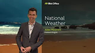 24/03/23 – Further blustery showers – Afternoon Weather Forecast UK – Met Office Weather
