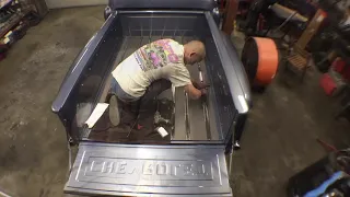 Installing bed wood on 56 Chevy truck
