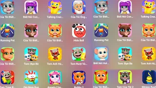 Tom Friends,Bubbu 2,Talking Tom 2,Minion Rush,My Lily 2,My Angela 2,Om Nom Run,My Talking Hal,Inna..