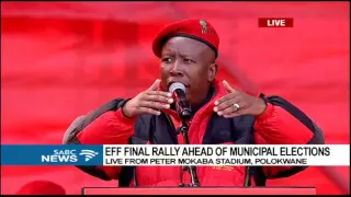 Commander in Chief Malema has addressed EFF's final election rally in Polokwane