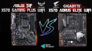 Asus Tuf Gaming X570-Plus Wifi vs X570 Aorus Elite Wifi