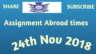 Assignment Abroad Times-24th Nov 2018