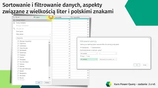 Power Query w Excelu. Sortowanie i Filtrowanie Danych Power Query