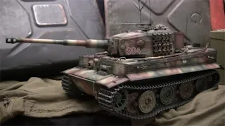 1/16th scale RC Taigen late production tiger I command vehicle model rebuild, Part 1 of 3