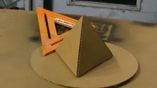 Cardboard Tetrahedron Pyramid Perfect Circle Solar How to make a pyramid out of cardboard