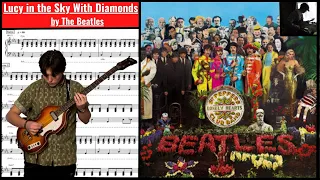 Lucy in the sky with diamonds by The Beatles (Bass cover with Tab)