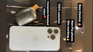 Ikos device for non PTA iphone 🔥 complete detail video 100%❤️🔥 #ikos #iphone #nonpta #simworking