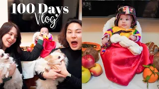 Haru's 100 days Korean traditional celebration