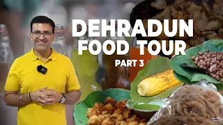 Dehradun Street Food Tour : Part 3 l Mathi Chole, Beer Soda, Rum Cola, Desi Bhutta, Chicken Roll