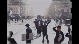 A Trip Down Market Street, 1906 - 4k, Colorized, 60fps