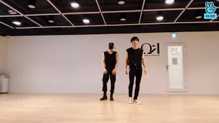 ATEEZ San and Seonghwa dancing to NCT 127 and BTS