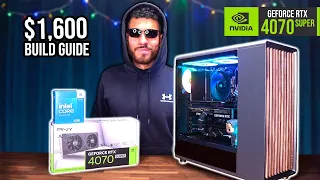 BEST $1600 Gaming PC Build Guide - RTX 4070 Super i5 14600K (w/ Benchmarks)